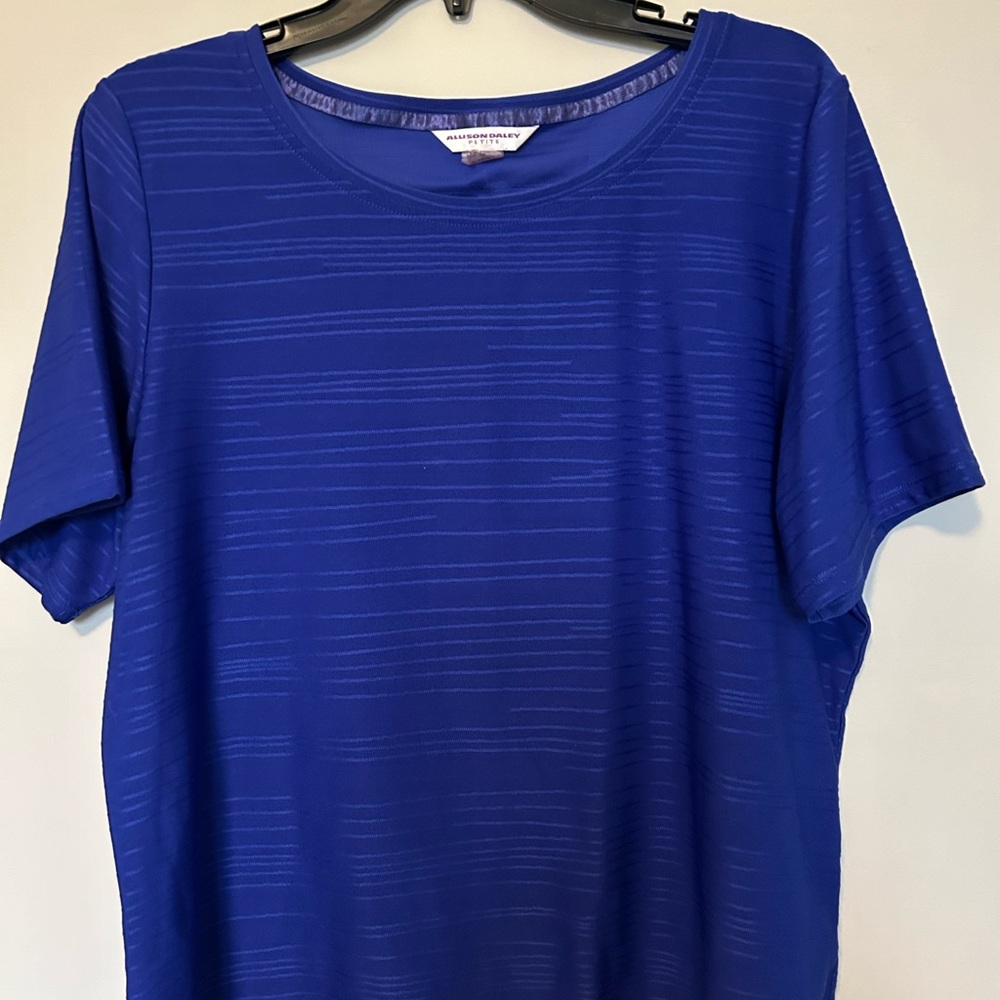 Allison Daley royal blue top